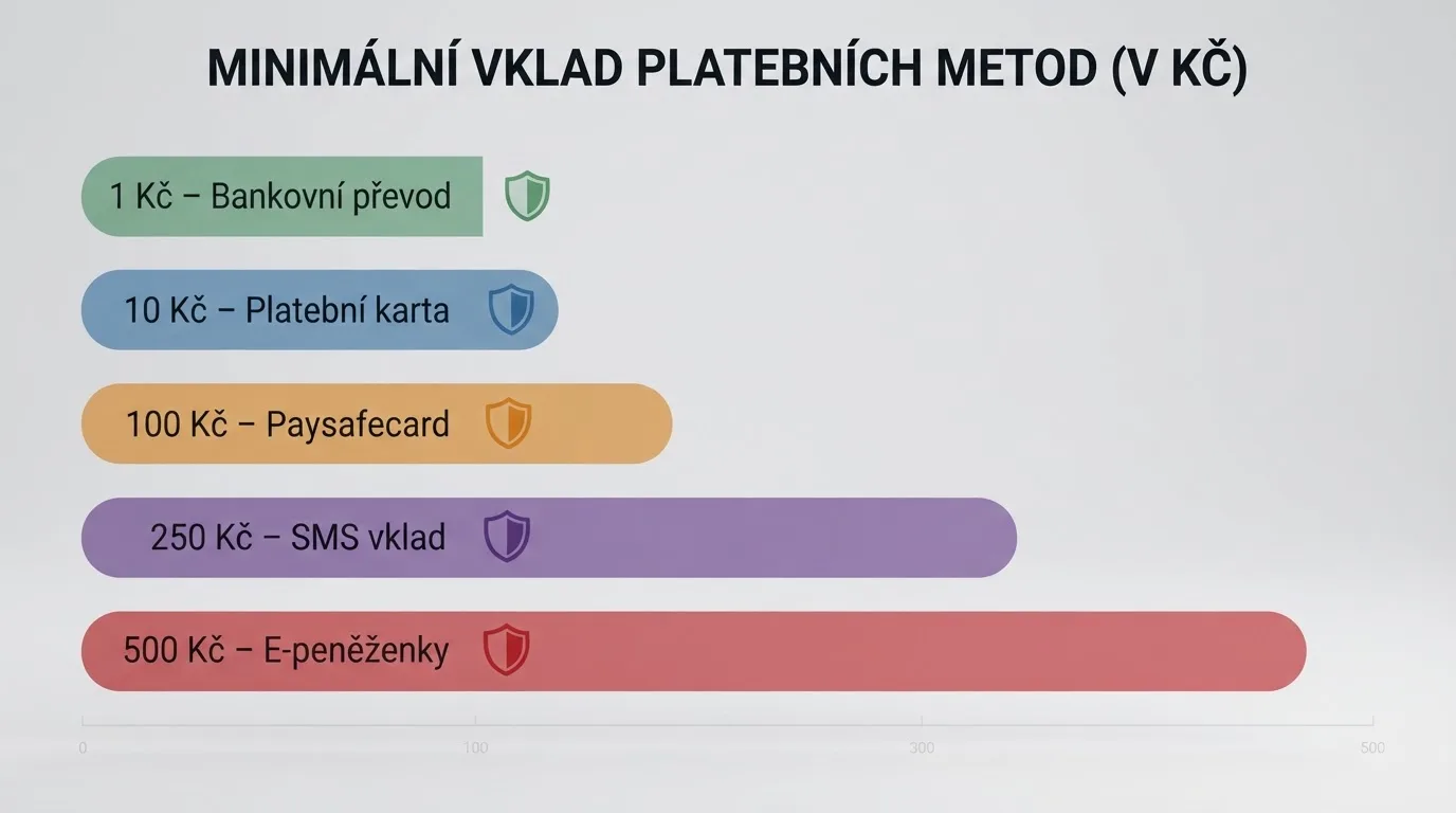 Srovnávací tabulka s logy a klíčovými údaji deseti českých licencovaných kasin